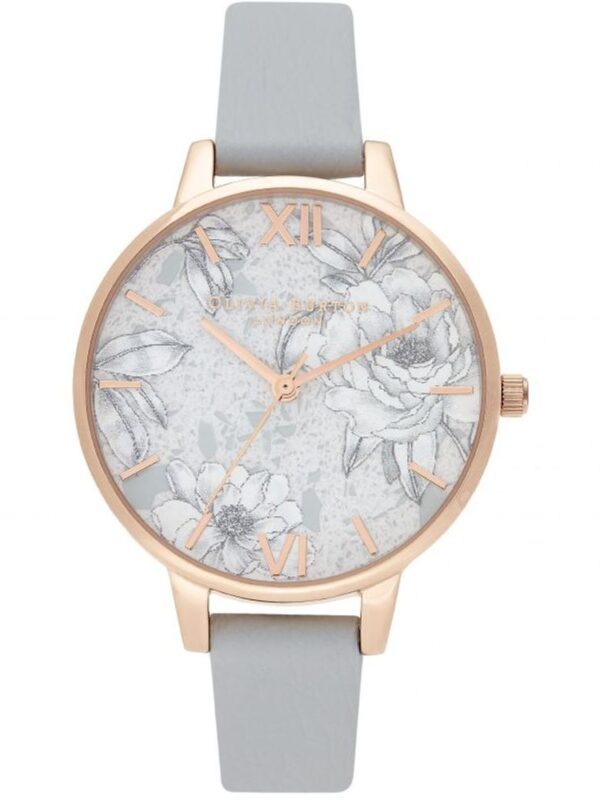 Olivia Burton Gray Artificial Leather Watch