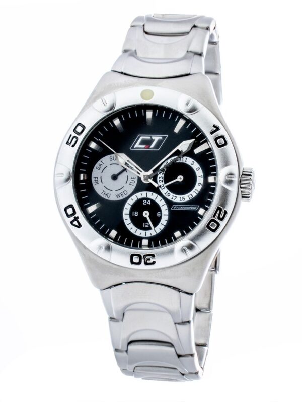 Chronotech Gray Stainless Steel Watch