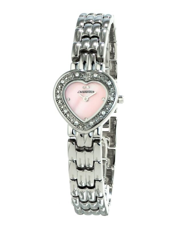 Chronotech Silver Stainless Steel Watch