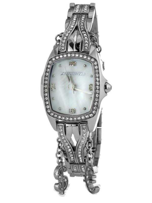 Chronotech Silver Stainless Steel Watch