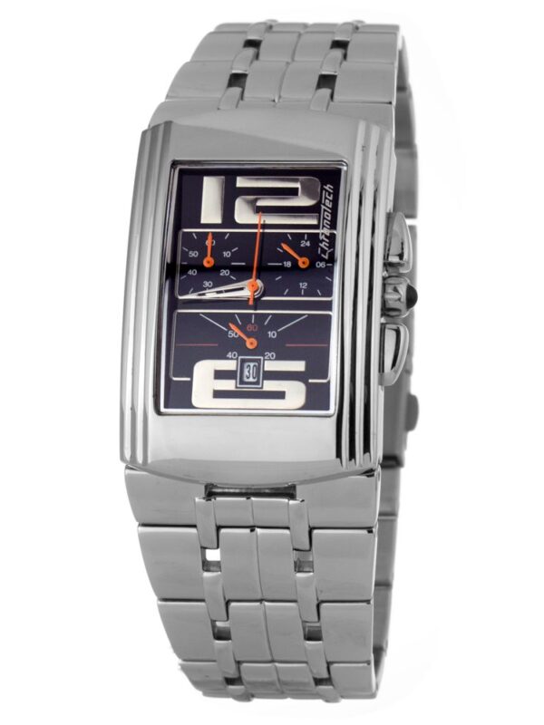 Chronotech Silver Stainless Steel Watch