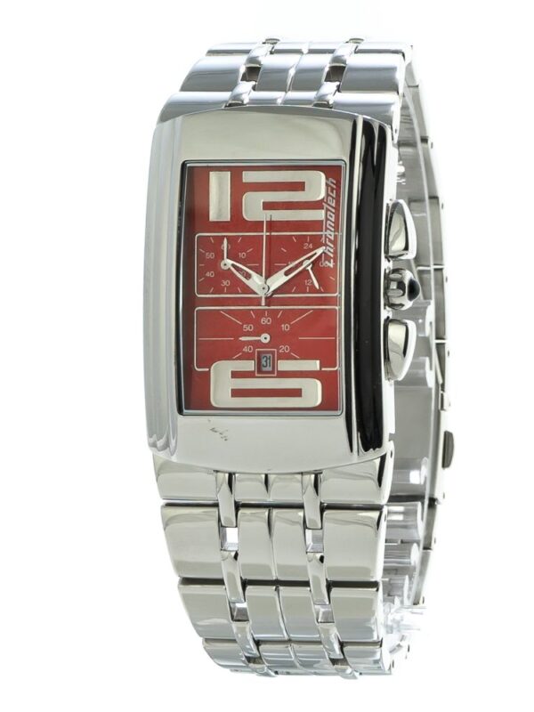 Chronotech Silver Stainless Steel Watch