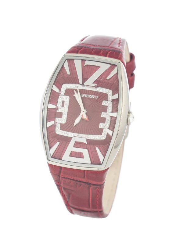 Chronotech Red Leather Watch