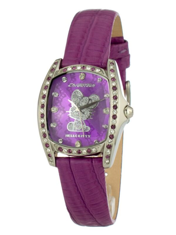 Chronotech Purple Leather Watch