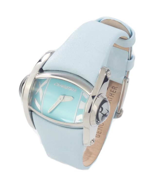 Chronotech Blue Leather Watch