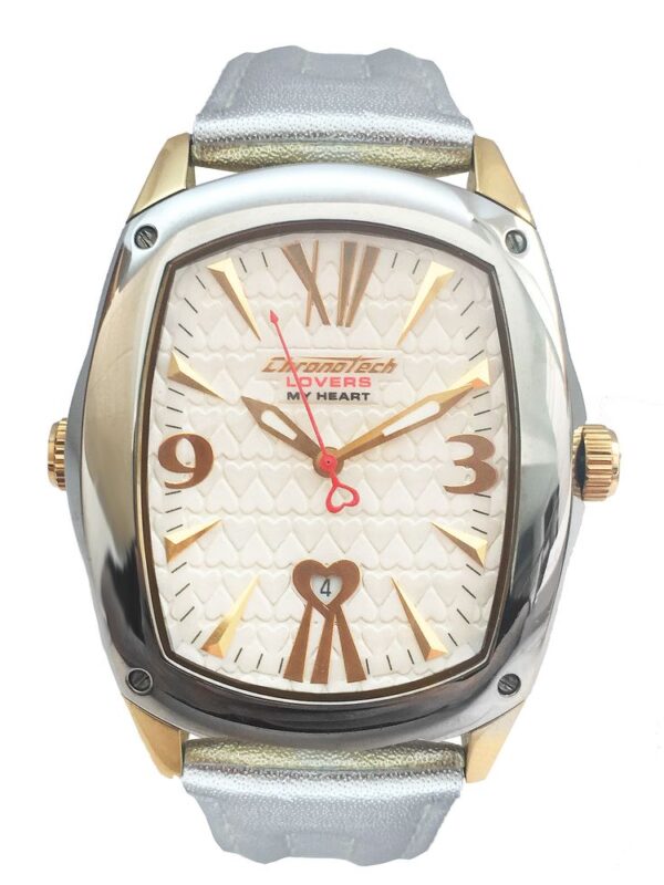 Chronotech Gold Leather Watch