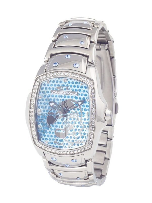 Chronotech Silver Stainless Steel Watch