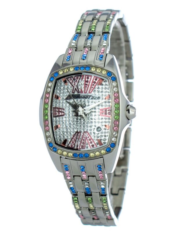 Chronotech Silver Stainless Steel Watch