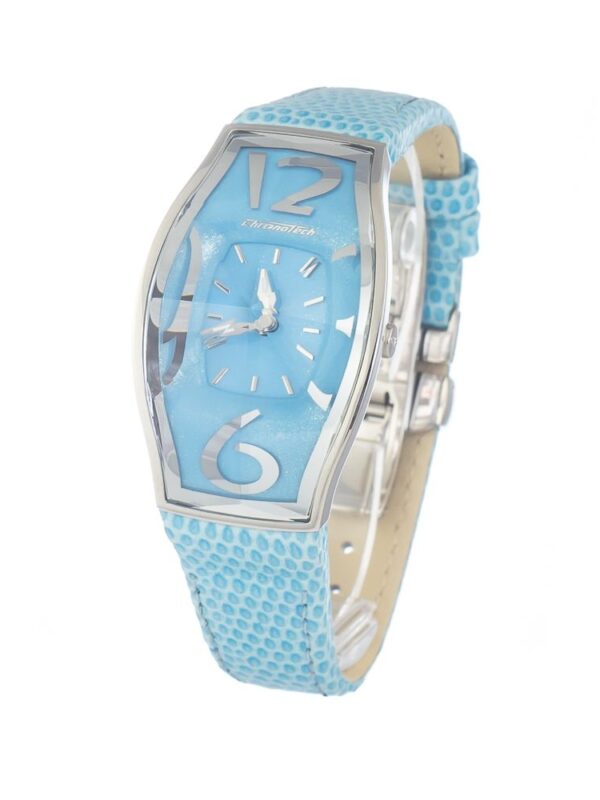 Chronotech Blue Leather Watch