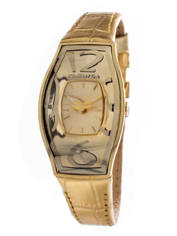 Chronotech Gold Leather Watch