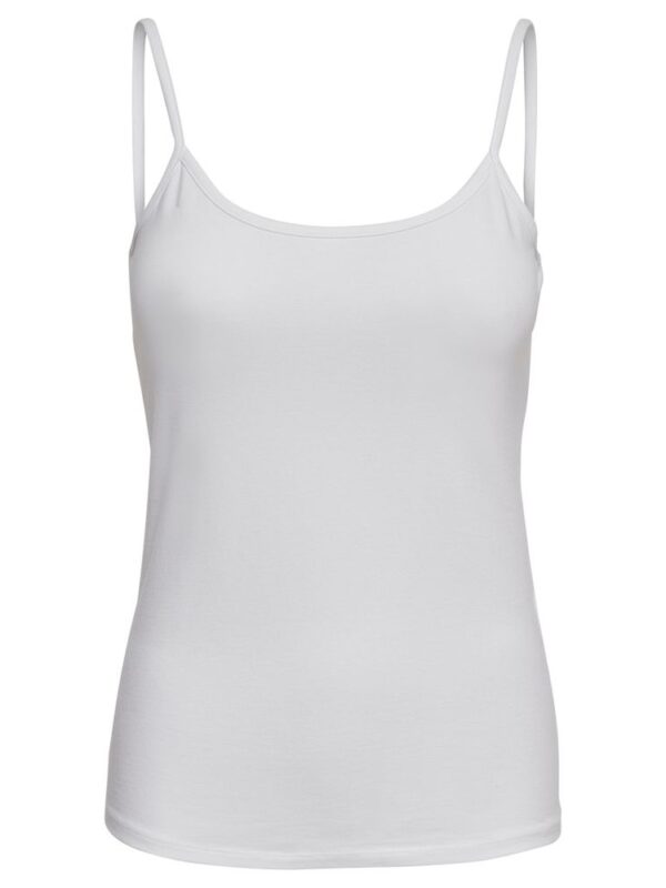 Only White Cotton Tank Top