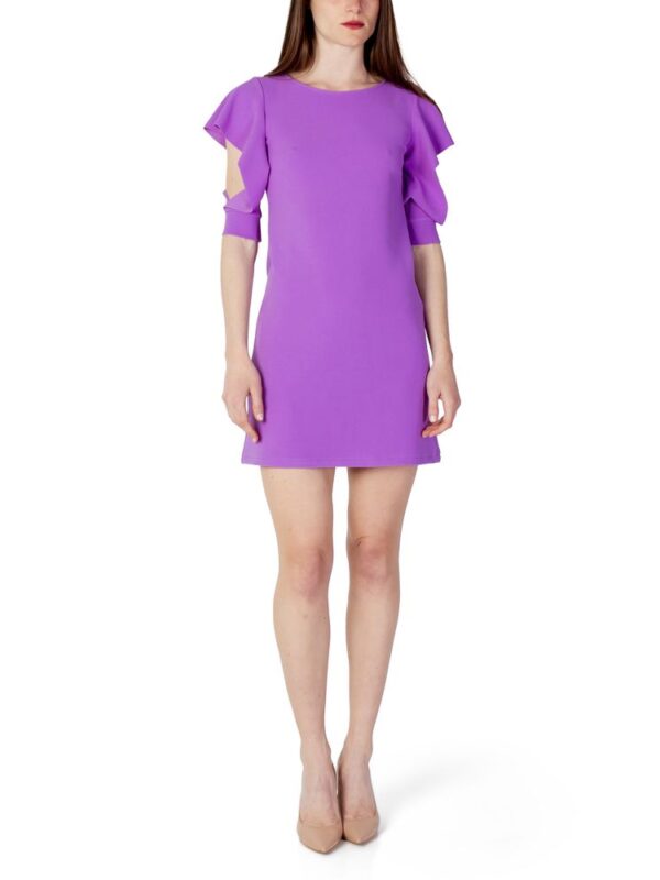 Rinascimento Purple Polyester Midi