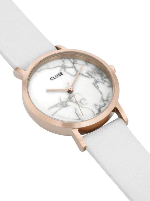 Cluse White Leather Watch