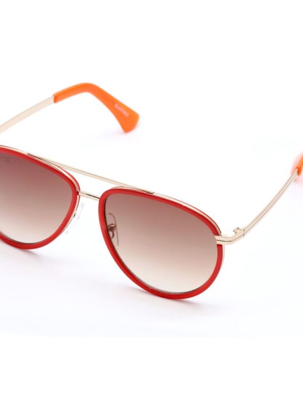 Lancaster Red Metal Sunglasses