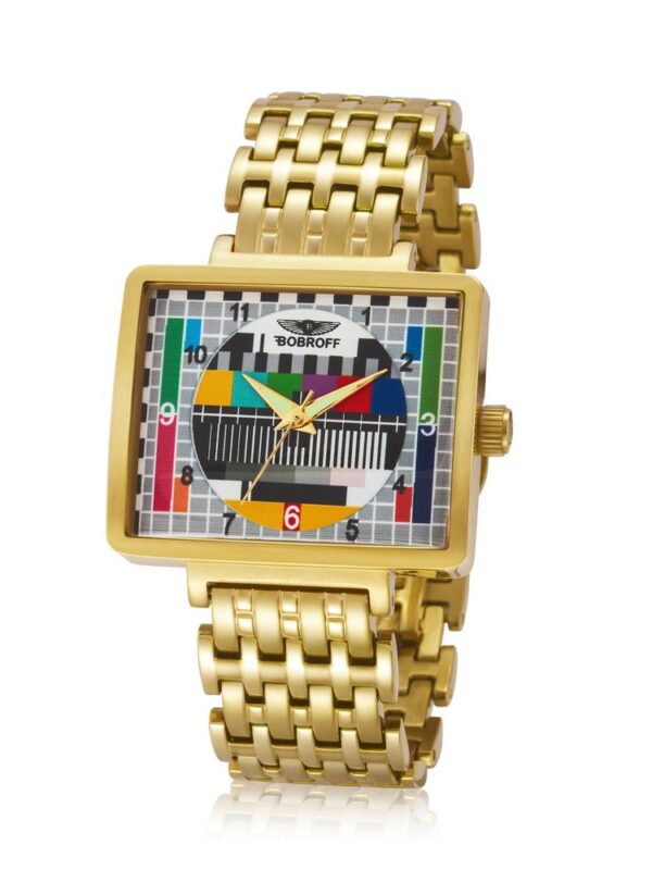 Bobroff Gold Stainless Steel Watch
