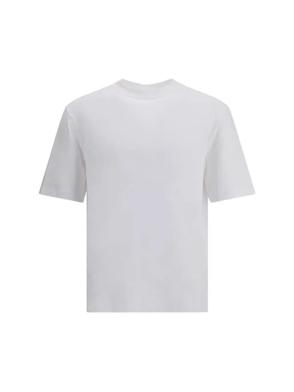 Plain white crewneck t-shirt without any design or logo, made from soft fabric for casual wear.