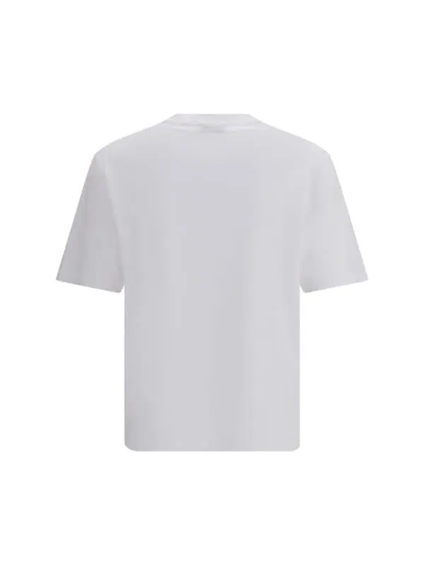 White basic T-shirt for men and women, casual and comfortable everyday wear. Perfect for layering or a minimalist look. Made from high-quality, breathable fabric.