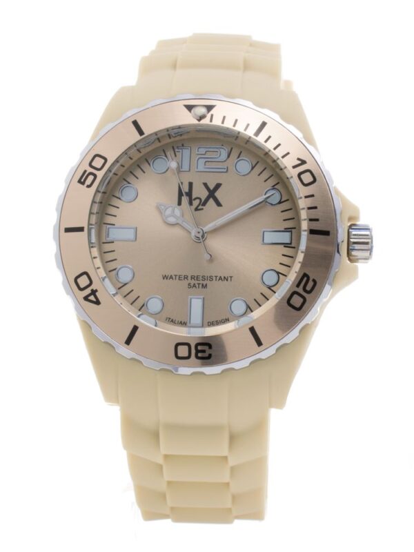 Haurex Cream Rubber Watch
