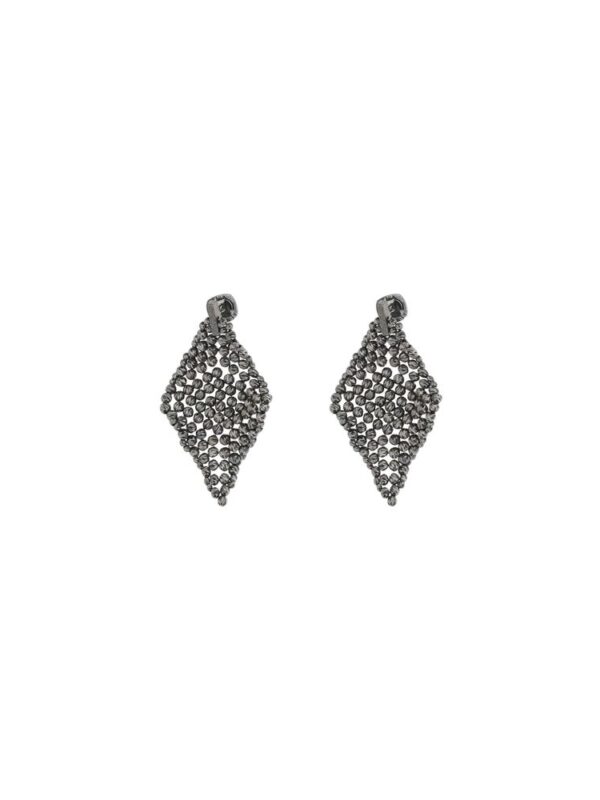 Brunello Cucinelli Faceted silver Earrings