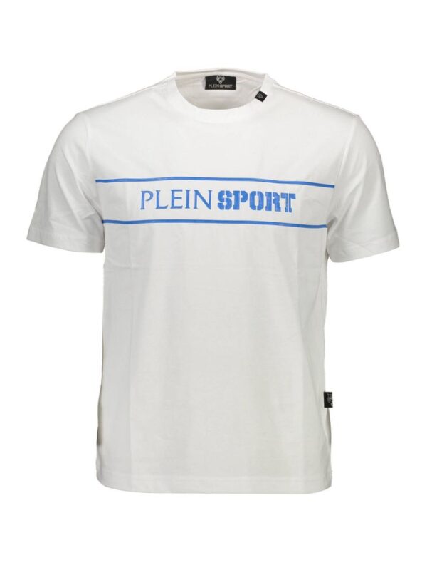 Plein Sport White Cotton Men T-Shirt