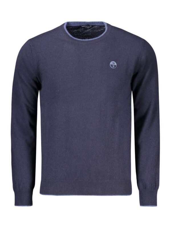 North Sails Blue Wool Men Sweater