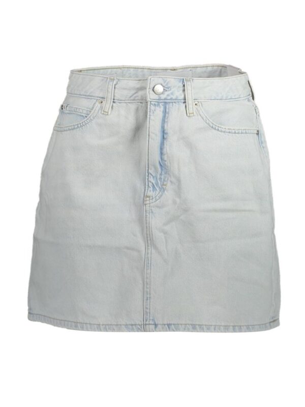 Calvin Klein Light Blue Cotton Women Skirt