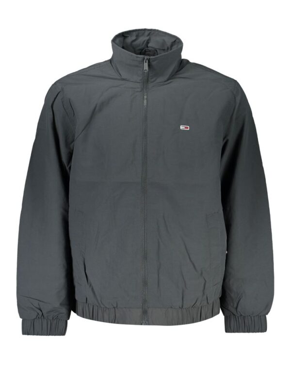 Tommy Hilfiger Sleek Gray Recycled Nylon Jacket