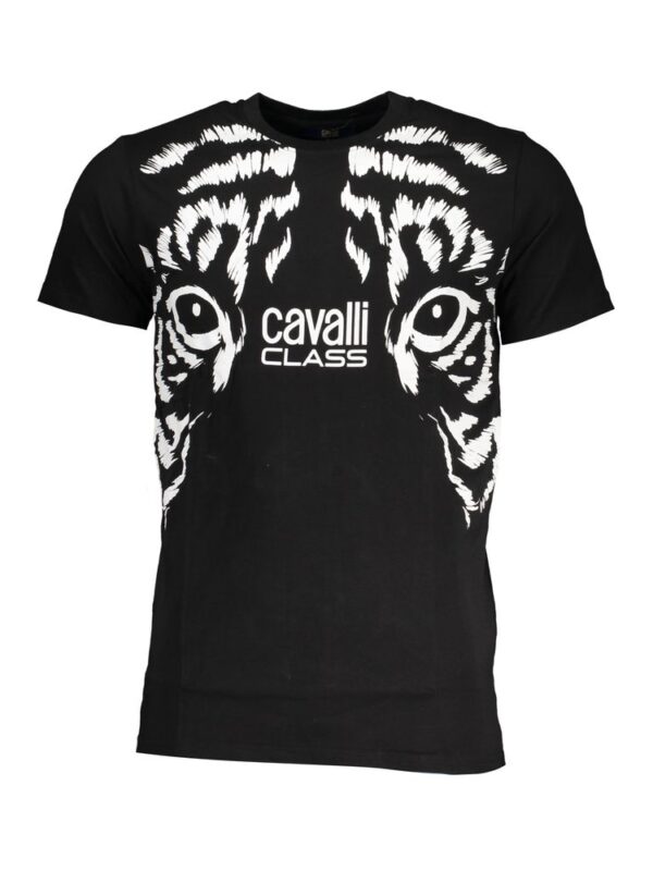 Cavalli Class Black Cotton T-Shirt