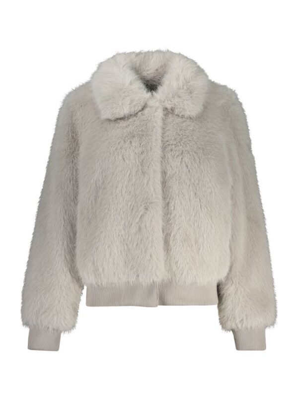 Guess Jeans Gray Polyester Jackets & Coat