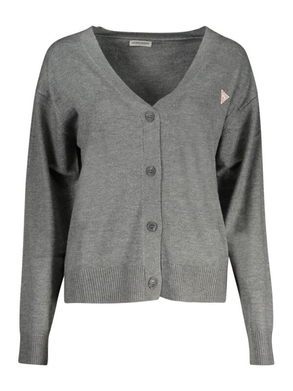 Guess Jeans Gray Polyester Sweater