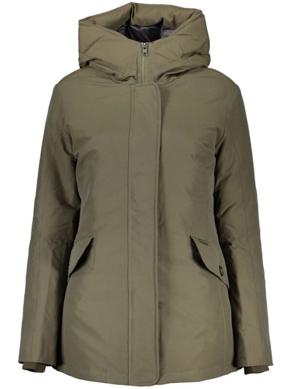 Woolrich Green Cotton Jackets & Coat