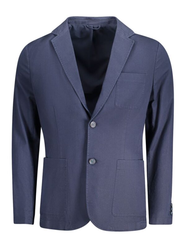 Guess Jeans Blue Cotton Mens Jacket