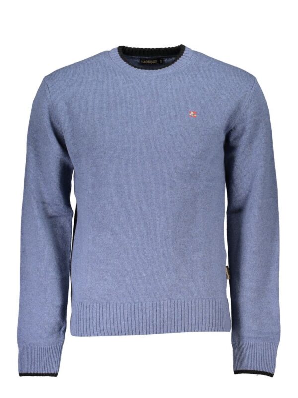 Napapijri Blue Fabric Men Sweater