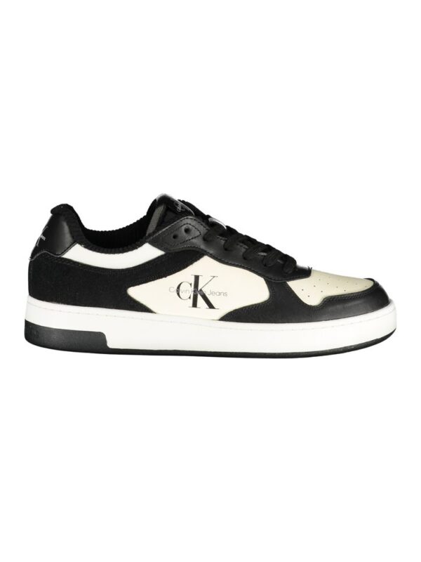 Calvin Klein Sleek Black Sneakers with Contrast Details