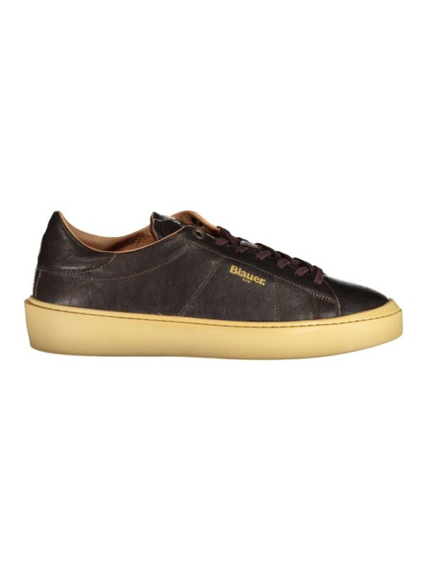 Blauer Brown Leather Men Sneaker