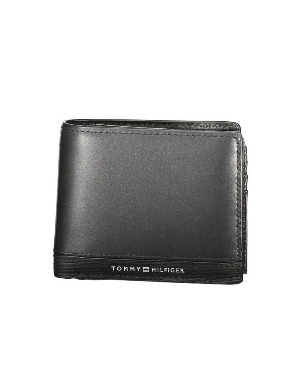 Tommy Hilfiger Black Leather Men Wallet