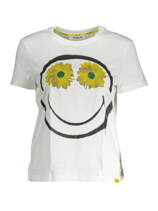 Desigual White Cotton Women Top