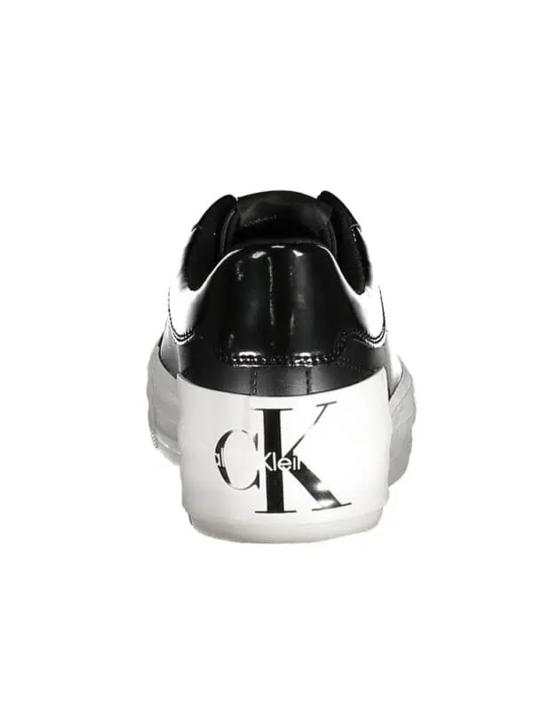 Calvin-klein-black-and-white-logo-sneakers, stylish black and white Calvin Klein sneakers with logo design, perfect for casual and trendy looks, luxury designer footwear for men and women, high-quality material.