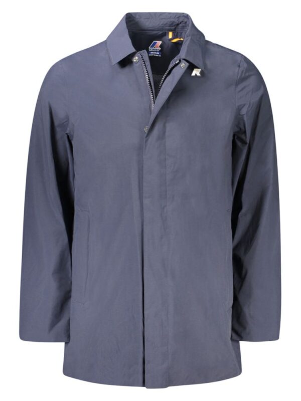 K-WAY Blue Polyamide Men Jacket