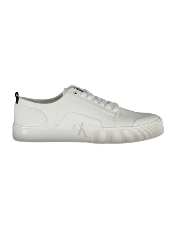 Calvin Klein White Cotton Men Sneaker