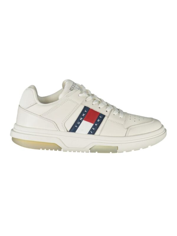 Tommy Hilfiger White Leather Women Sneaker