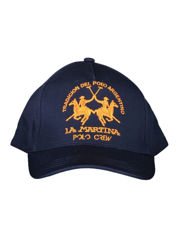 La Martina Blue Cotton Men Cap