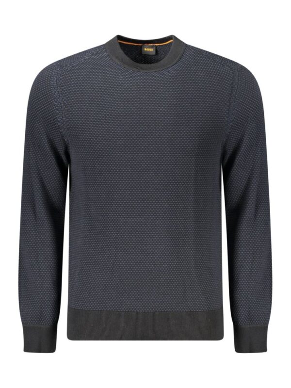 Hugo Boss Black Cotton Men Sweater