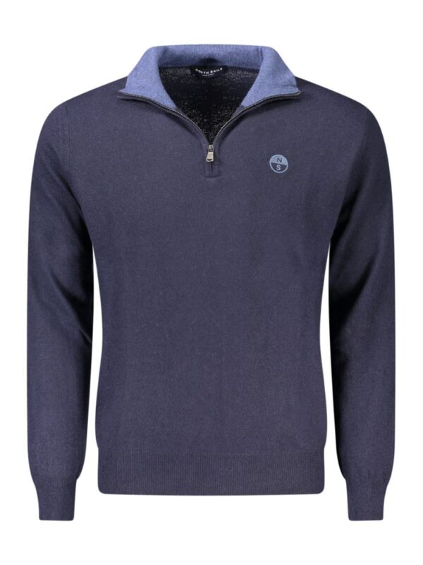 North Sails Blue Wool Men Sweater