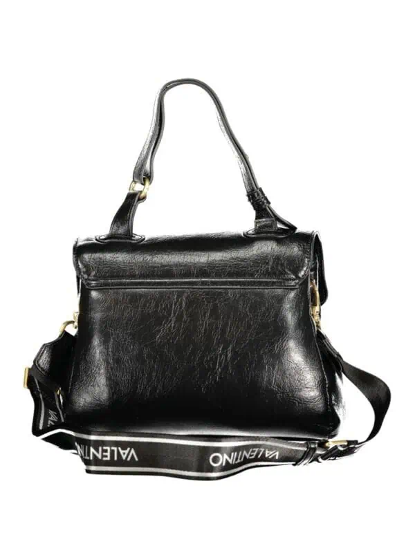 Vintage black leather designer handbag with adjustable strap and gold hardware for a luxurious look. Perfect for stylish professionals and fashion enthusiasts.