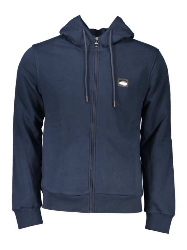Cavalli Class Blue Cotton Men Sweater