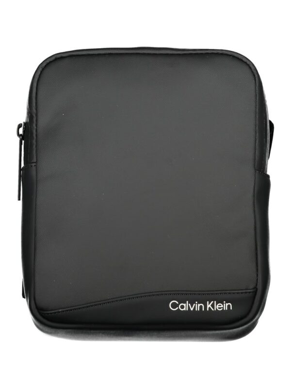 Calvin Klein Sleek Black Recycled Polyester Shoulder Bag