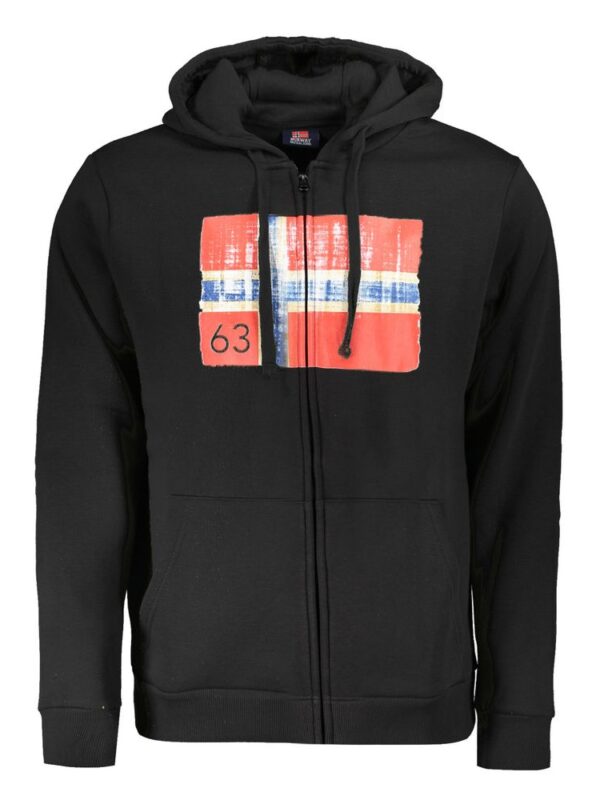 Norway 1963 Black Cotton Men Sweater