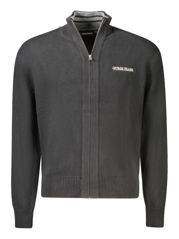 Guess Jeans Black Cotton Men Sweater