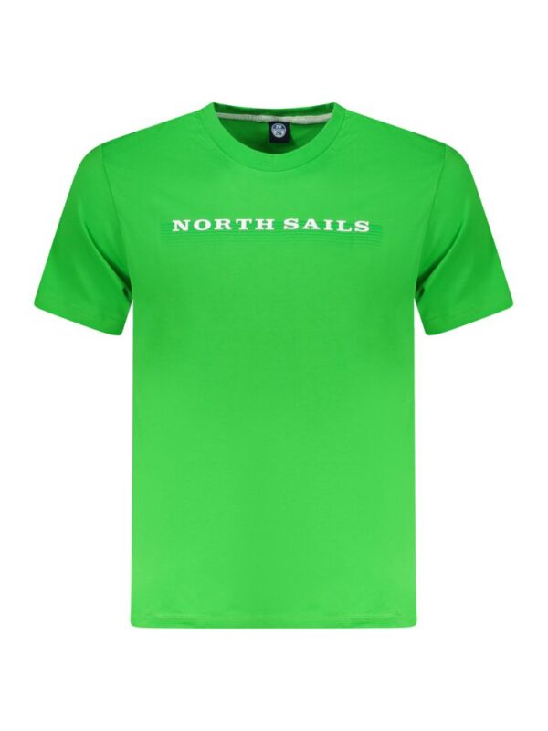 North Sails Green Cotton Men T-Shirt